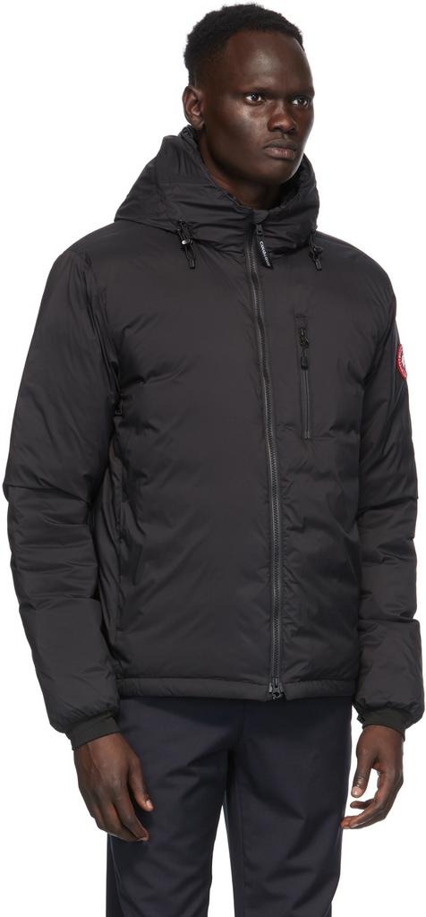 Canada Goose Black Down Packable Lodge Hooded Jacket