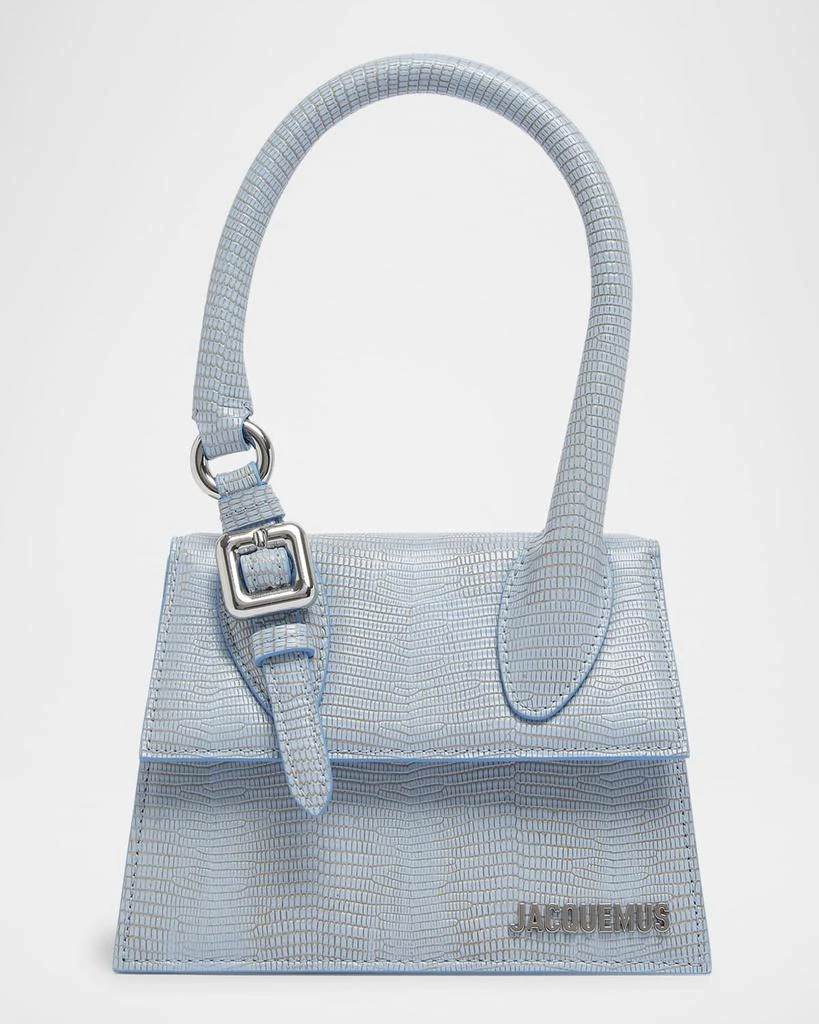 Jacquemus Le Chiquito Moyen Lizard-Embossed Leather Top-Handle Bag 1