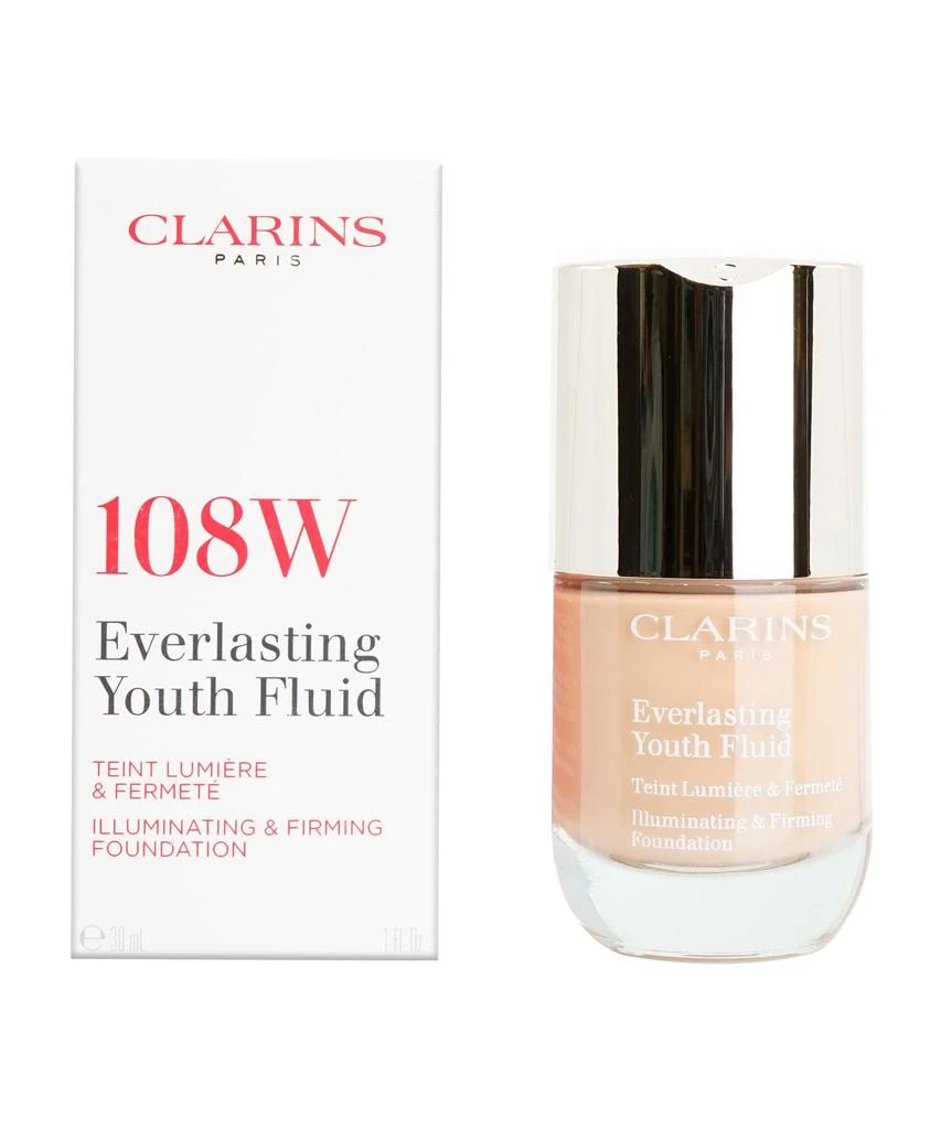 Clarins Everlasting Youth Fluid Illuminating & Firming Foundation 1 OZ - CHOOSE YOUR SHADE 1