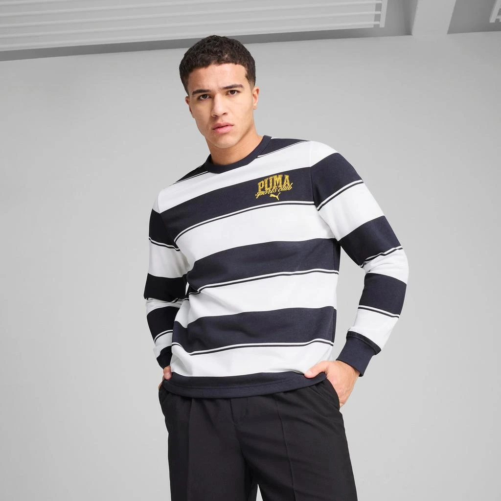 Puma PUMA Men's Class Striped Crew Men 3