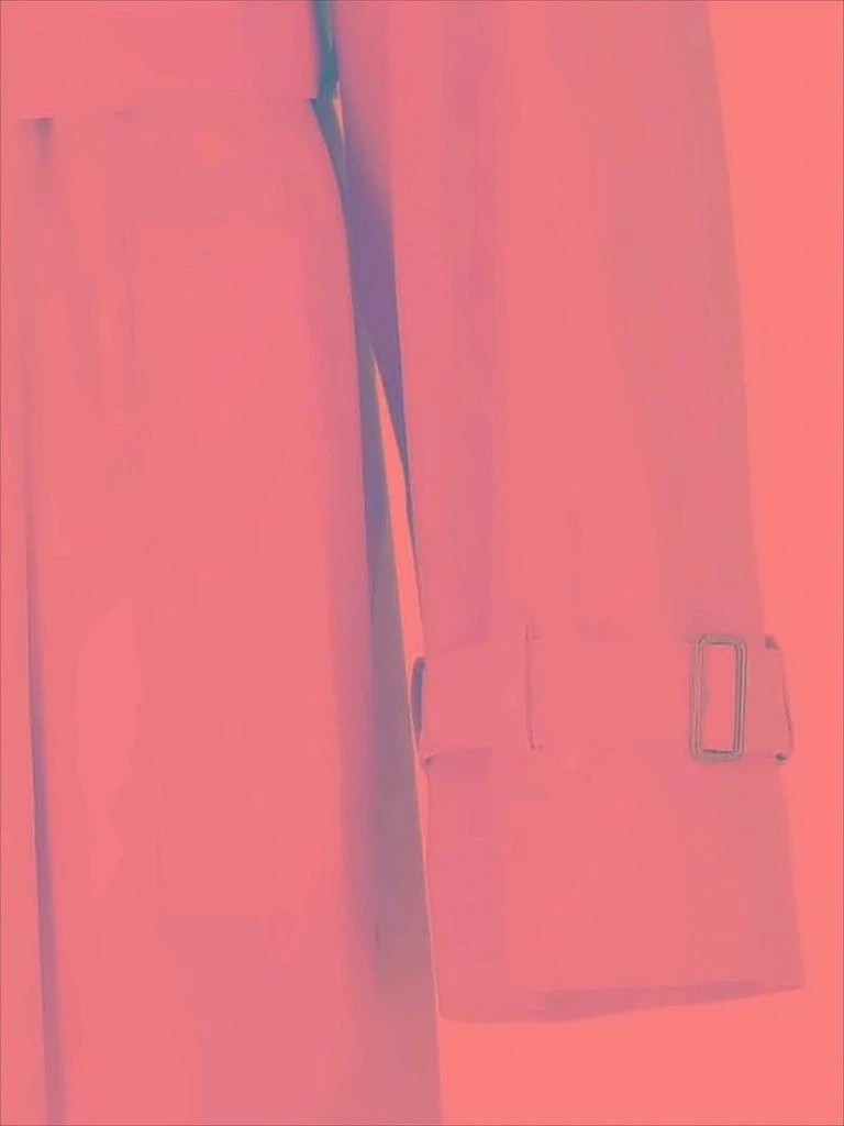 Burberry Double-Breasted Cotton Trench Coat with Belted Waist 4