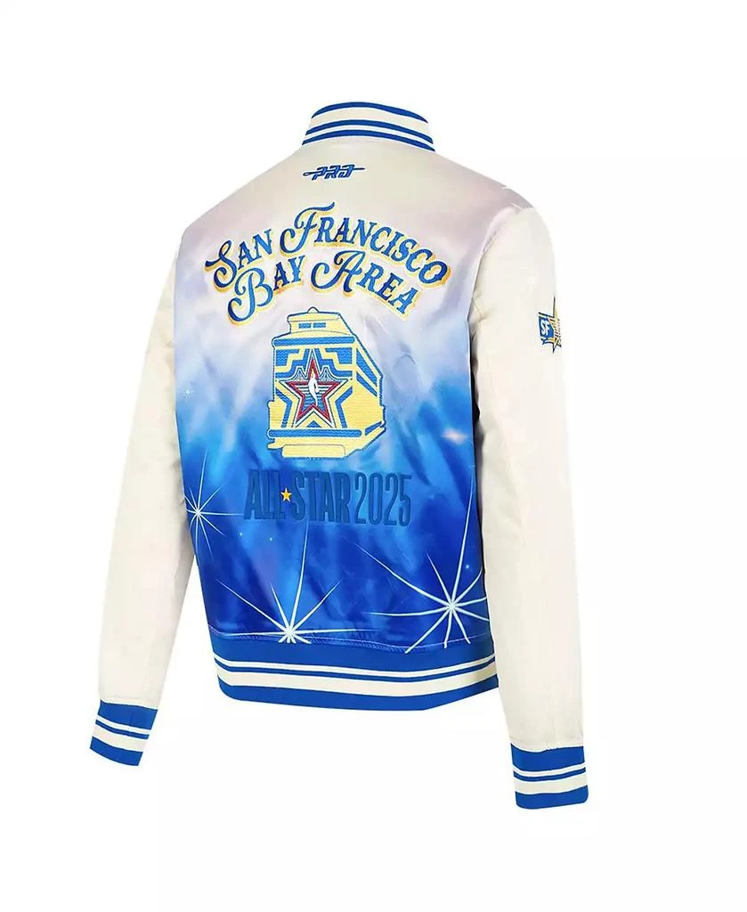 Pro Standard Women's Cream 2025 NBA All-Star Game Satin Jacket 3