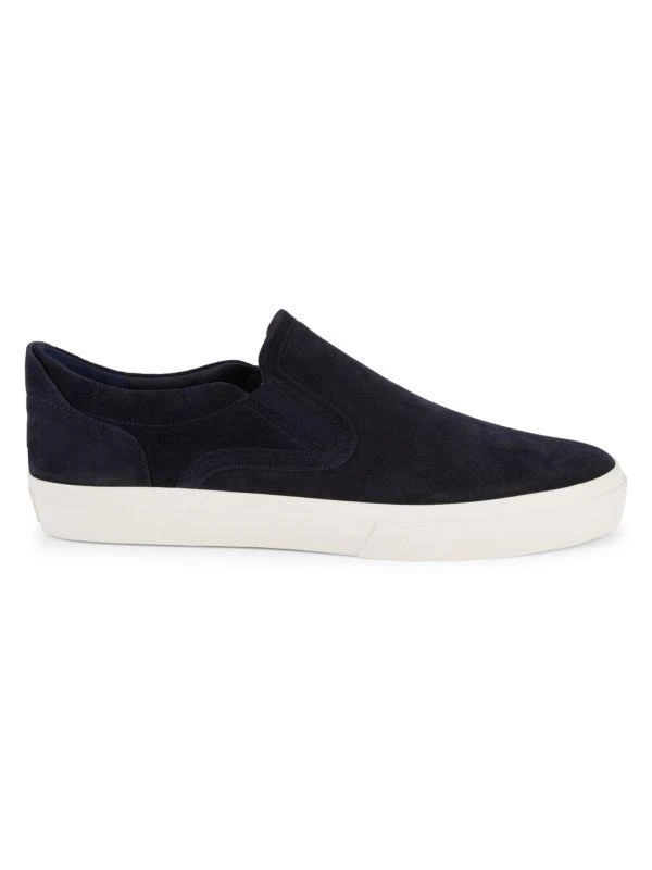 Vince Fairfax Suede Slip On Sneakers 1