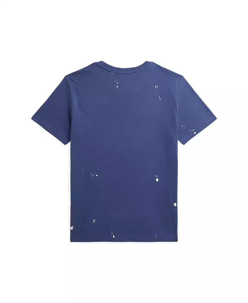 Ralph Lauren Big Boys Big Pony Paint-Splatter-Print T-Shirt 2
