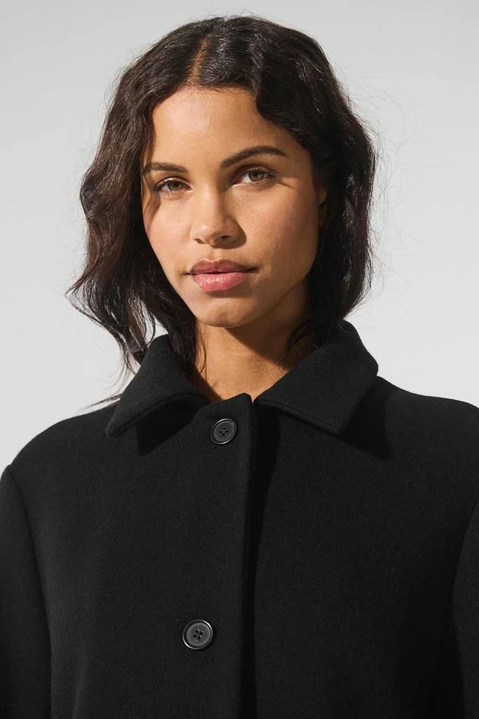 Alo Wool Metro Long Coat - Black 6