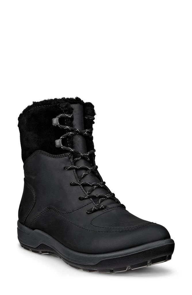 ECCO Trace Lite Waterproof Faux Shearling Lined Hiking Boot