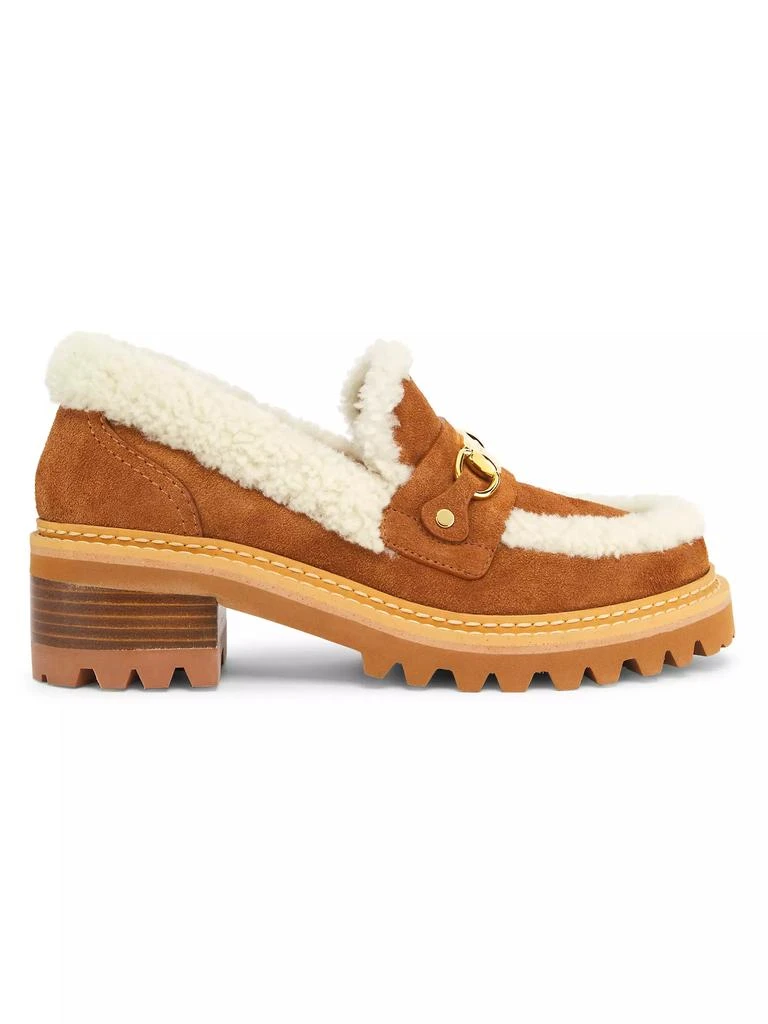 See by Chloé Juliet Leather & Shearling Loafers 1