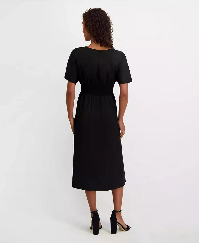 Kensie Women's Dolman-Sleeve Cinched-Waist Midi Dress 3