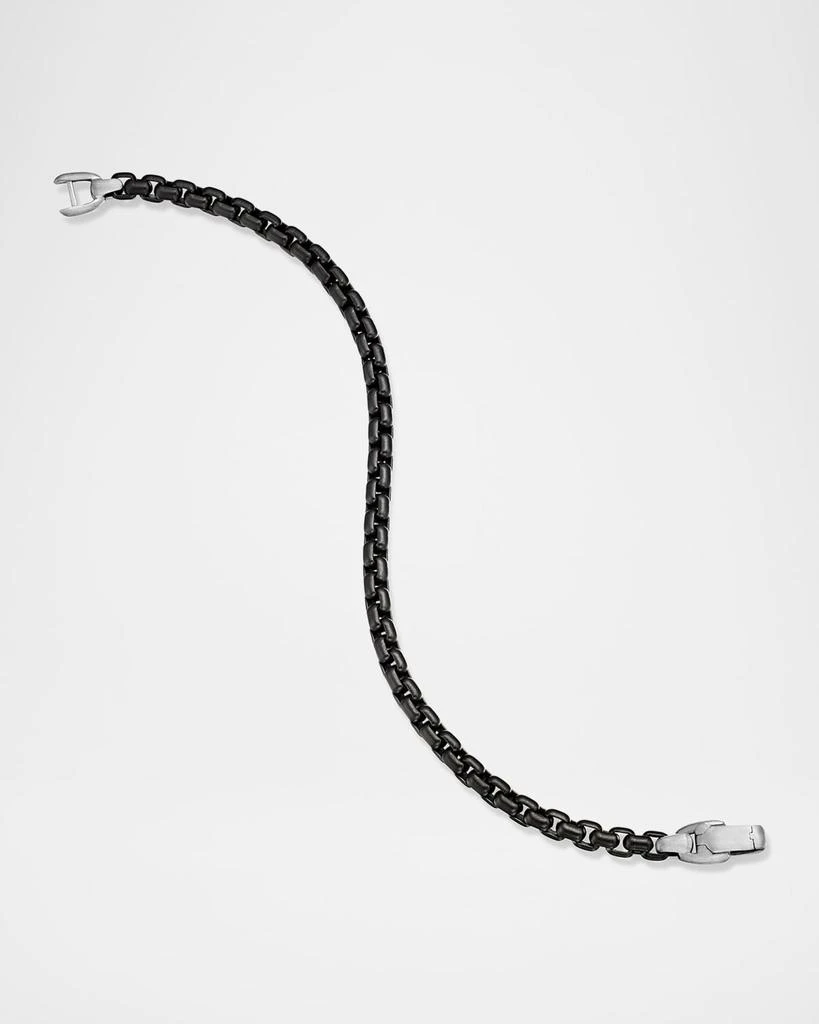 David Yurman Men
s Box Chain Bracelet in Darkened Silver, 5mm, Size M 8