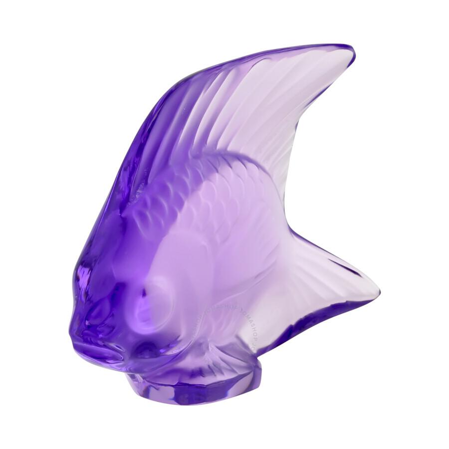 Lalique Crystal Fish Light Violet 30030