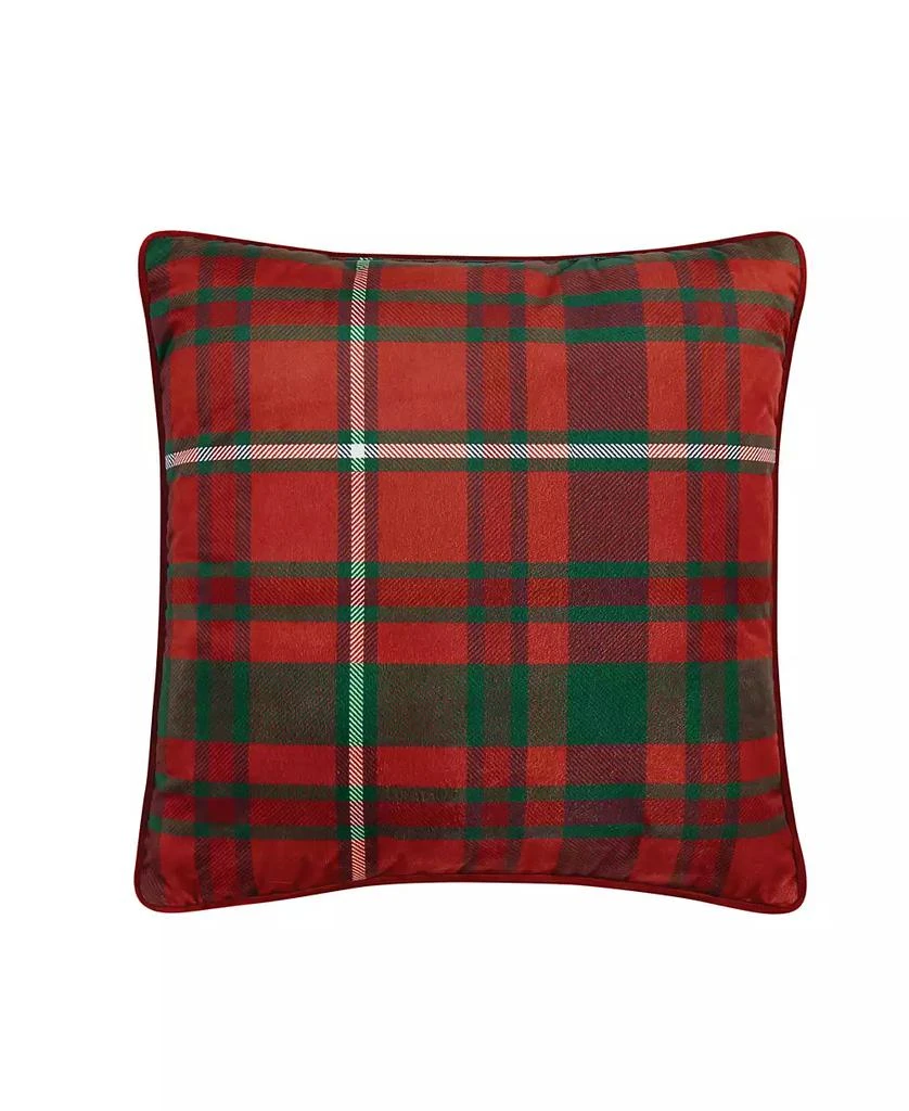 Truly Soft Red Plaid Decorative Pillow, 18" x 18"