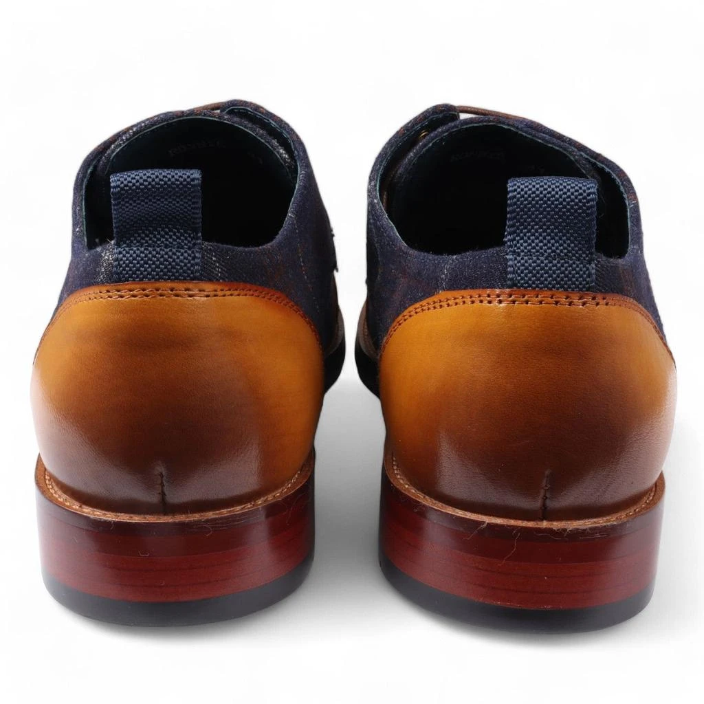 Justin Reess Men
s Oxford Brown Leather Brogue Shoes - Ronnie 5