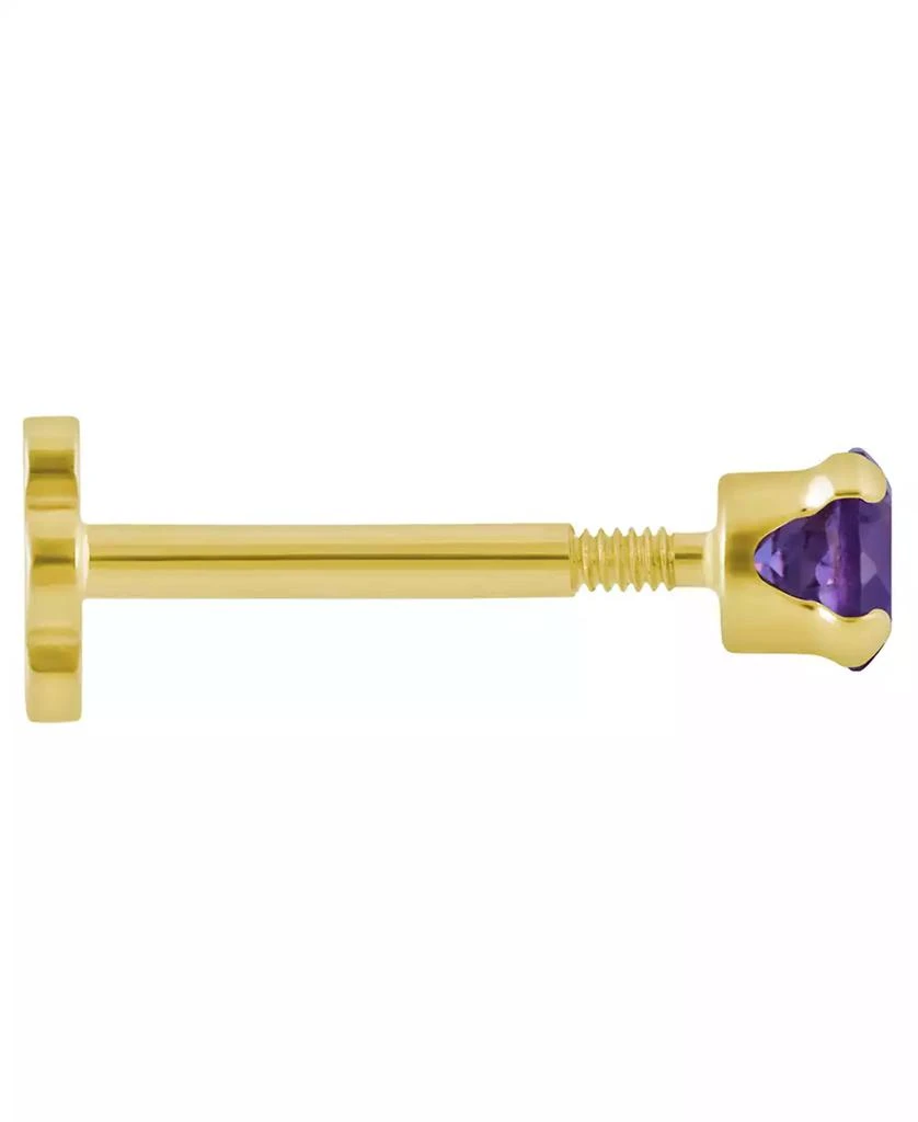 Macy
s White Topaz (1/6 ct. t.w.) Stud Earrings in 14k Yellow Gold (Also Available in Multi-Stones) 2