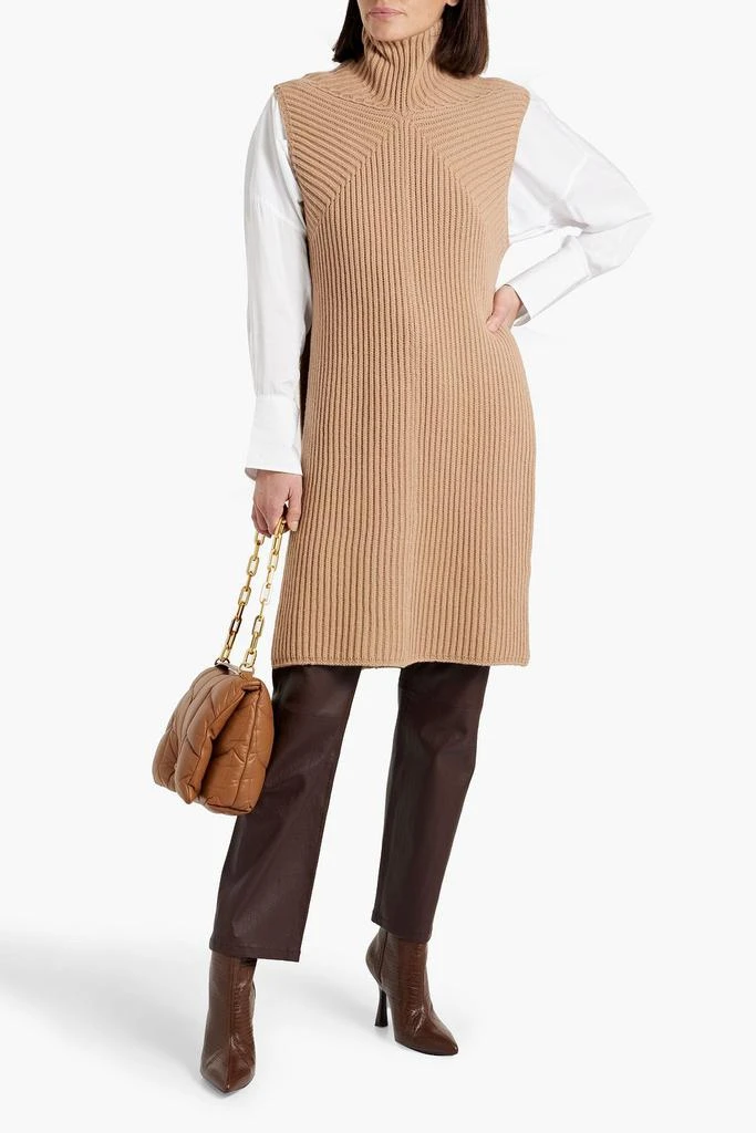 Joseph Ribbed merino wool turtleneck tunic 2