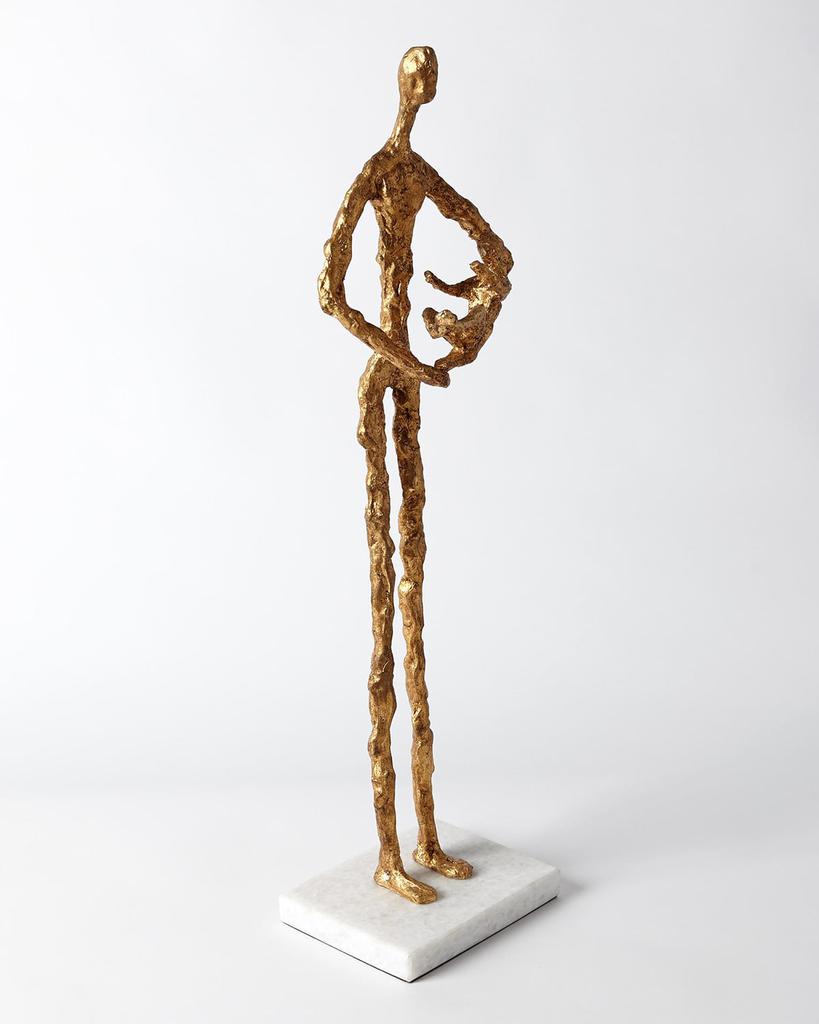 William D Scott Standing Mother Cradling Child Sculpture