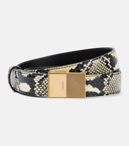 Khaite Elio snake-effect leather belt 1