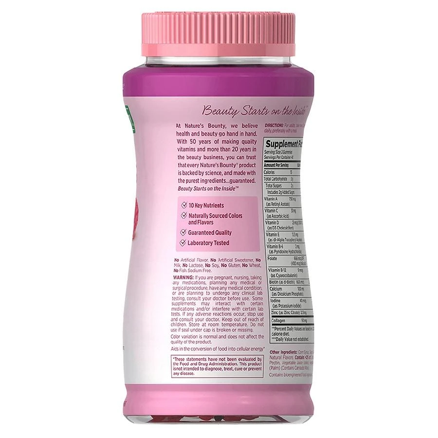 Nature's Bounty Optimal Solutions Women's Multivitamin Gummies, Dietary Supplement Raspberry 3