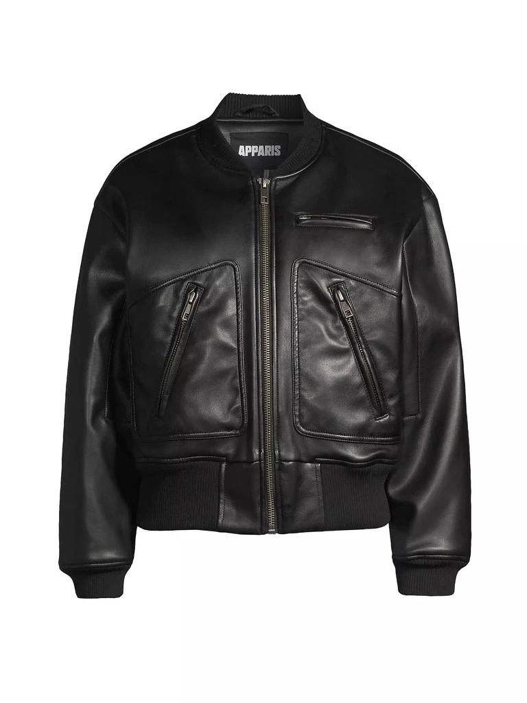 Apparis Chaz Faux Leather Bomber Jacket 1