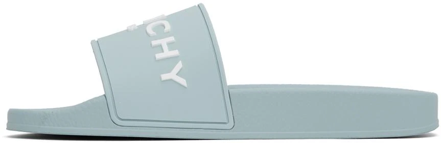 Givenchy Blue Rubber Slides 3