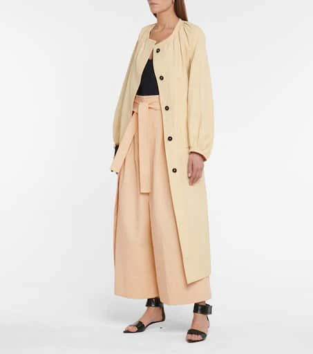 Jil Sander Belted cotton wide-leg pants 2