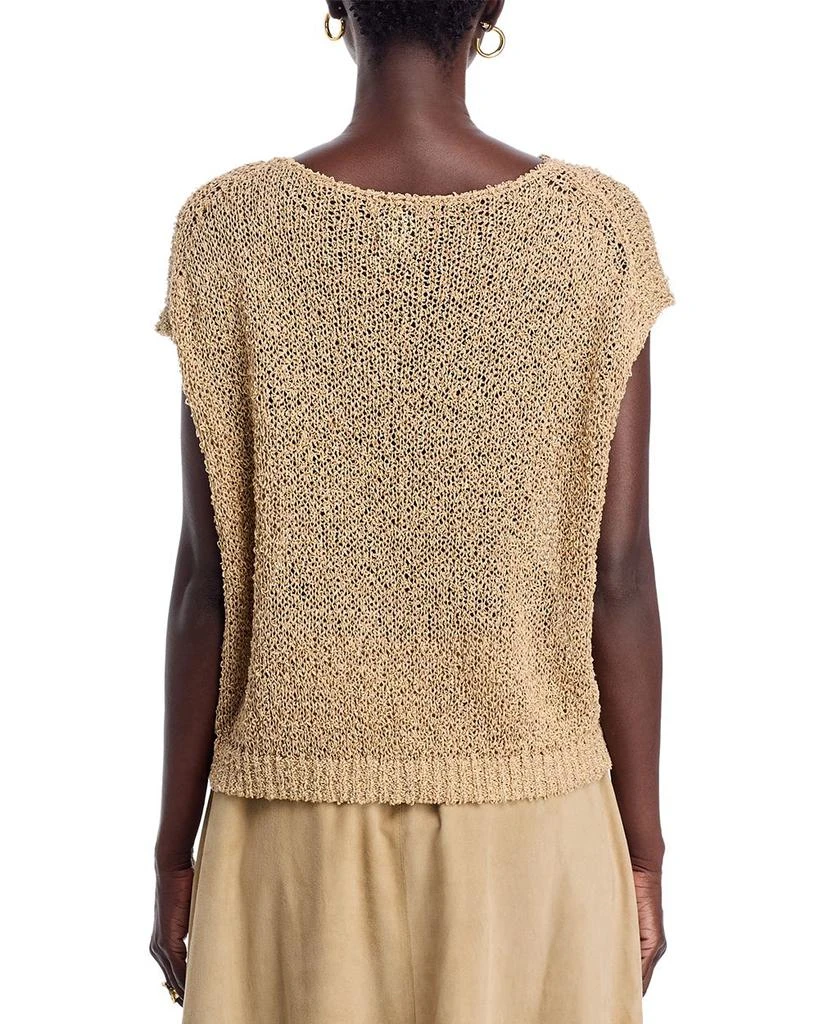 Lafayette 148 New York Open Stitch Boat Neck Sweater 4