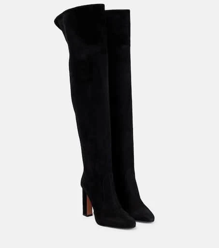 Aquazzura Joplin suede over-the-knee boots 1