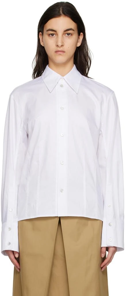 Wooyoungmi White Slit Shirt 1