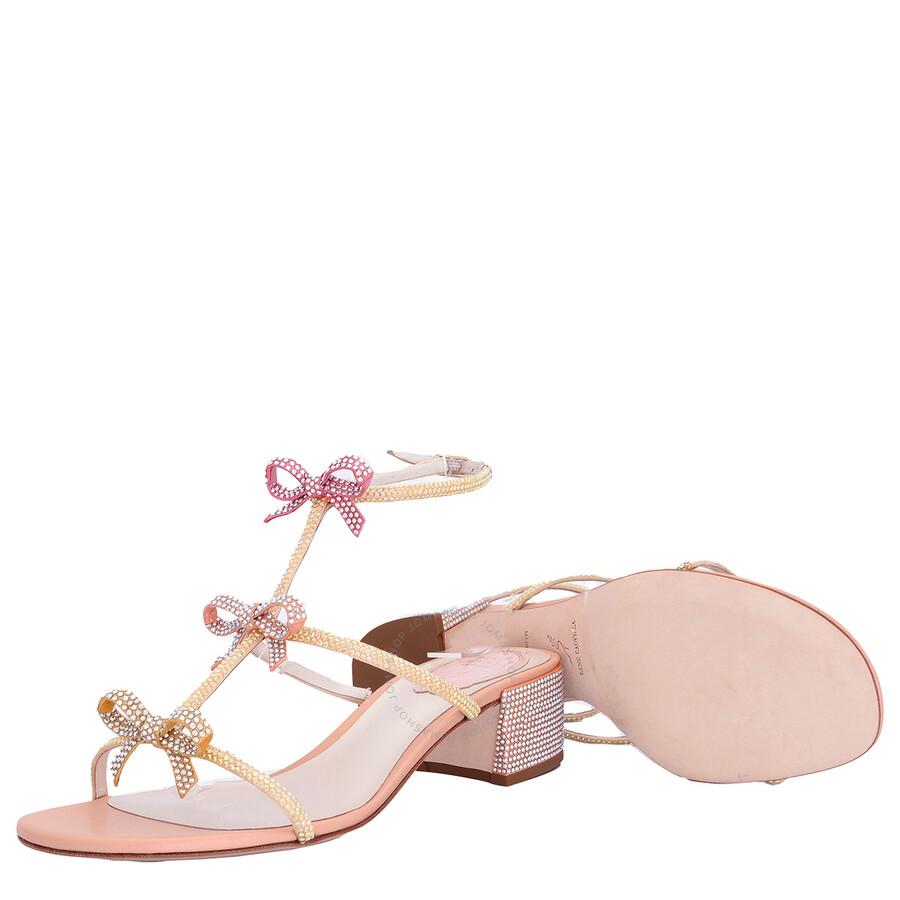 Rene Caovilla Ladies Caterina 40 Bow Sandals