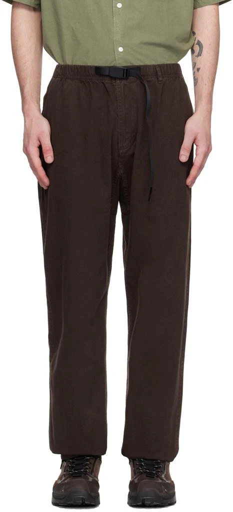 Gramicci Brown Relaxed-Fit Trousers 1