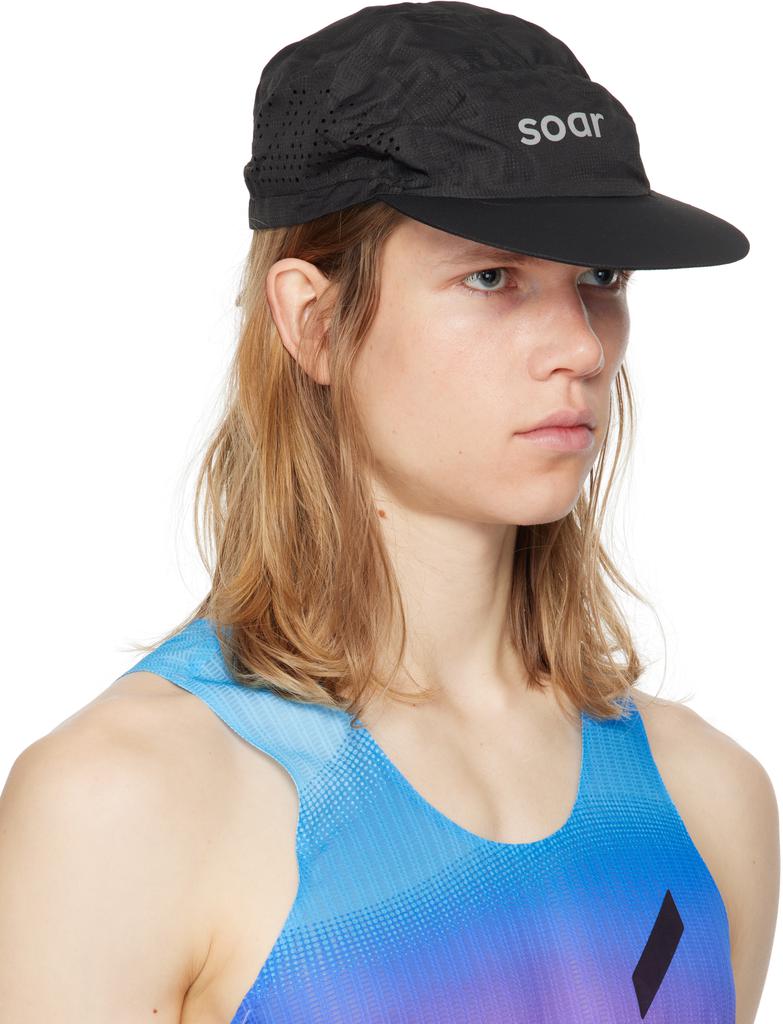 Soar Running Black Run Cap