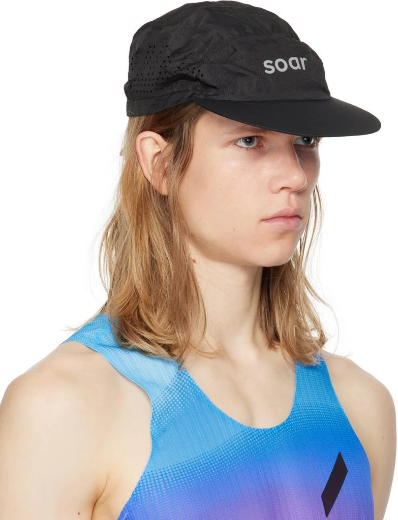 Soar Running Black Run Cap 2