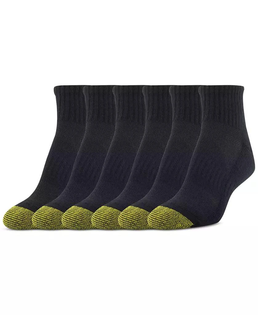 Gold Toe Women's 6-Pack Athletic Half-Cushion Quarter Socks 2