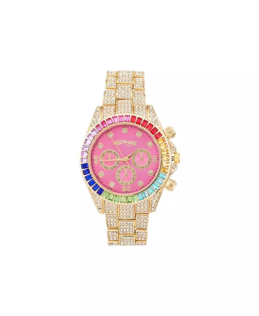 Ed Hardy Women's Quartz Shiny Gold-Tone Metal Alloy Watch 1