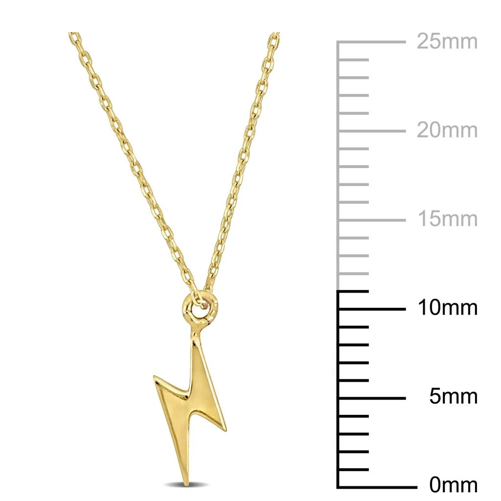 Mimi & Max Lightning Bolt Pendant with Chain in 14k Yellow Gold - 17 in 3