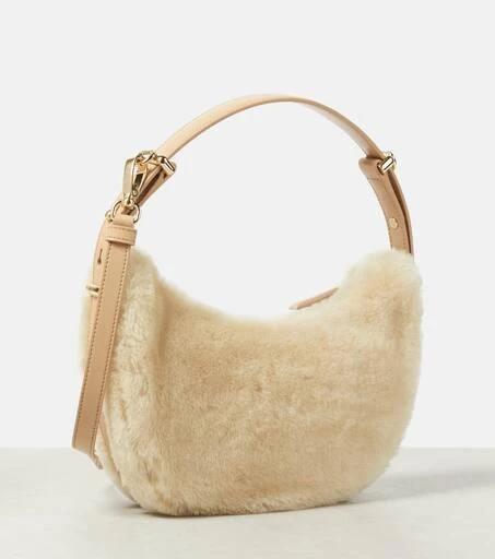Prada Arqué shearling shoulder bag 4