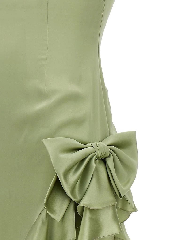 Dress Long Ruffles Bow  On Sale Now with Up to 46% Off | Discover  Exclusive Deals & Savings at BeyondStyle  Authentic Alessandra Rich  female|clothing|women|dresses with Limited-Time Discounts, Free Shipping,  and