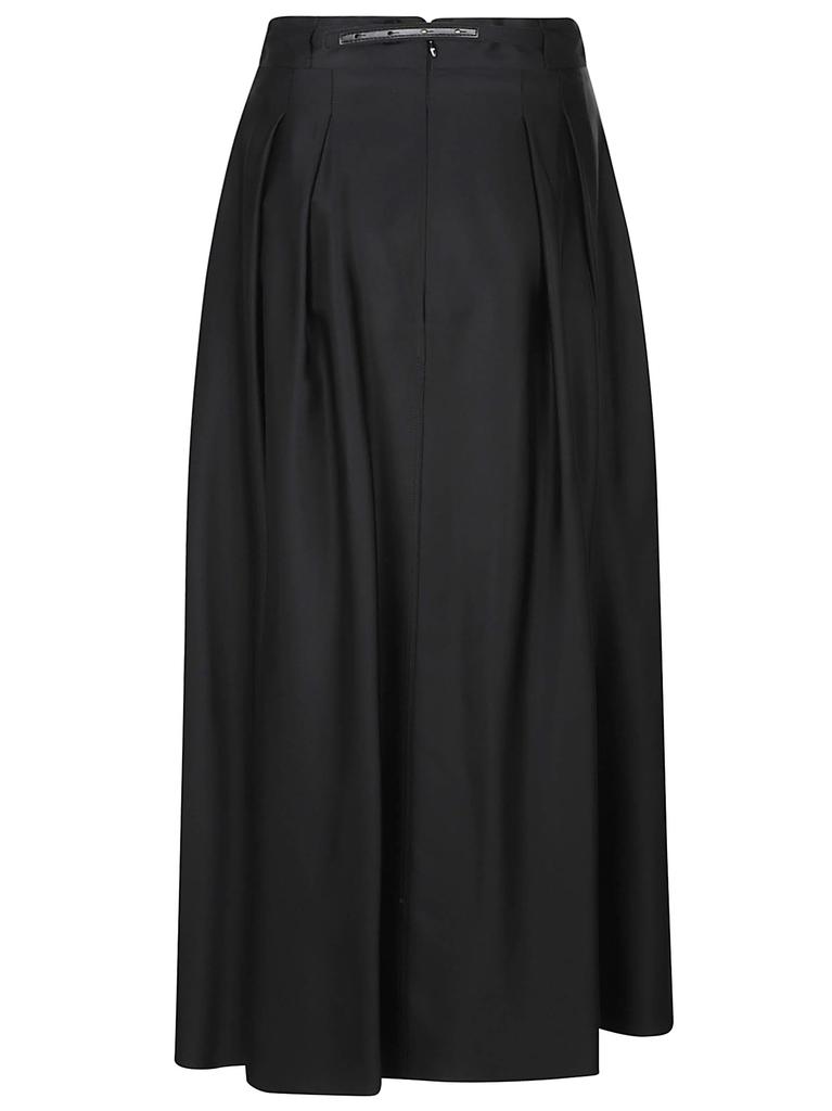 スカート ELISABETTA FRANCHI Satin skirt with belt Satin skirt with belt | Elisabetta Franchi