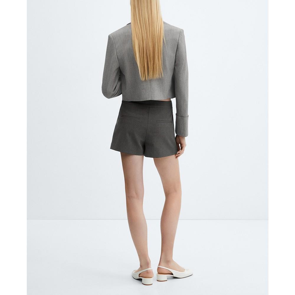 MANGO Women's Pleated Skirt Pants