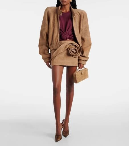 Magda Butrym Floral-appliqué embellished mesh mules 3