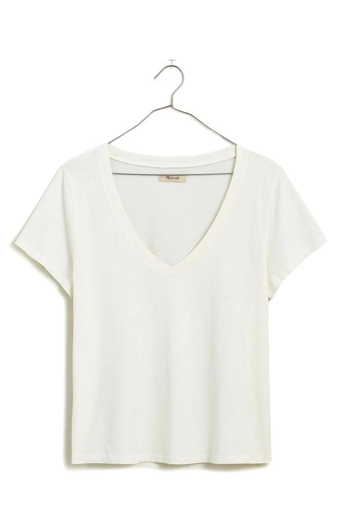 Madewell Softfade Cotton V-Neck Crop T-Shirt 4