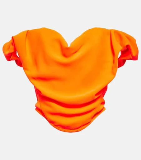 Vivienne Westwood Sunday off-shoulder crêpe corset top 1