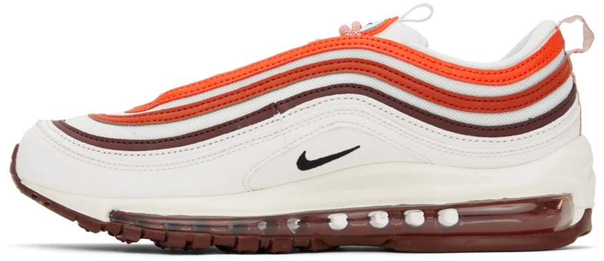 NIKE White & Red Air Max 97 Sneakers 3
