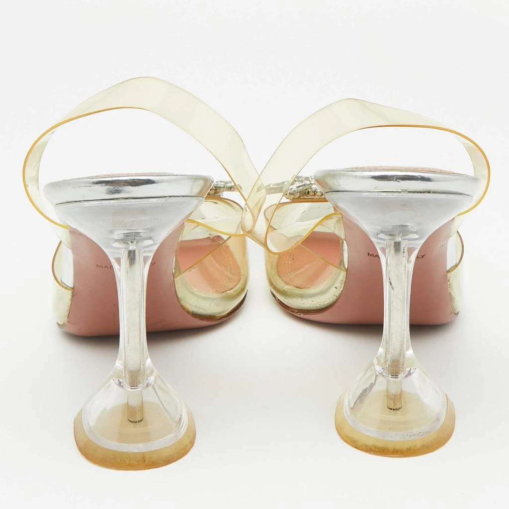 Amina Muaddi Amina Muaddi Transparent PVC Begum Pointed Toe Pumps Size 39 5