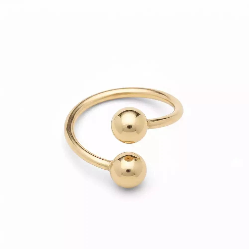 Curata Jewelry Solid 14k 16G 4mm Ball Twisted Barbell Spiral Daith Helix Tragus Cartilage Piercing 2