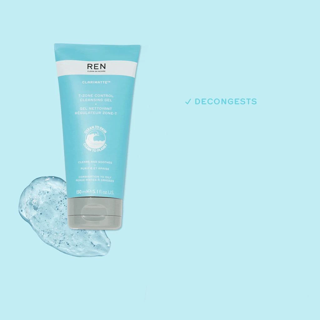 REN Clean Skincare Clarimatte™ T-Zone Control Cleansing Gel 3