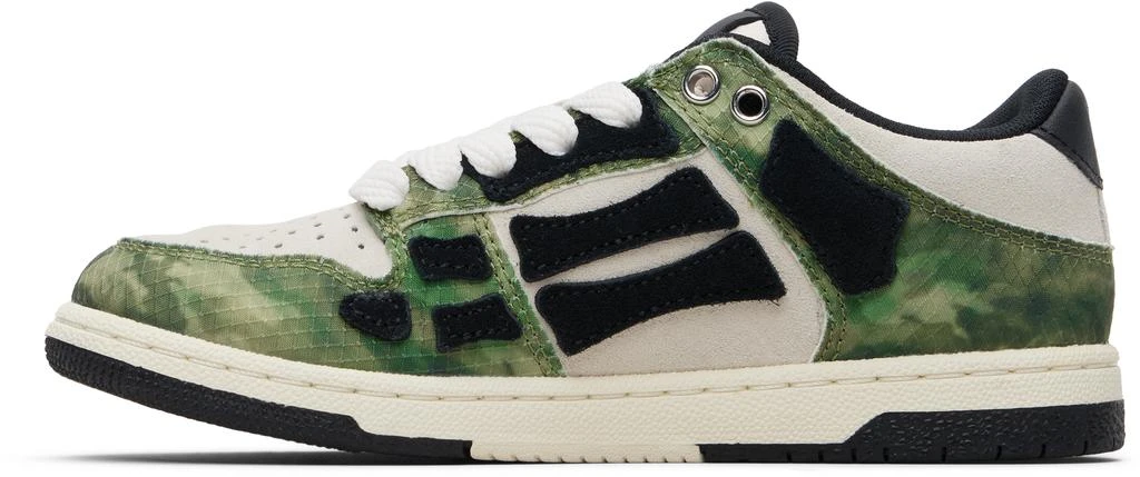 AMIRI Kids Khaki 
White Camo Skel Top Low Sneakers 3