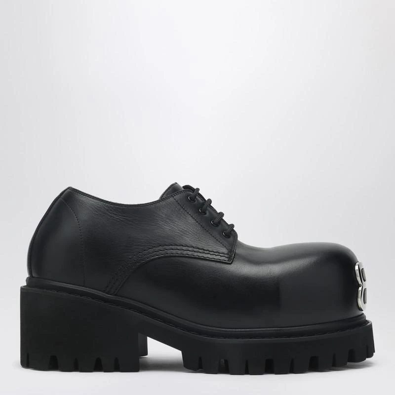Balenciaga Black leather Derby Stomper shoe 1