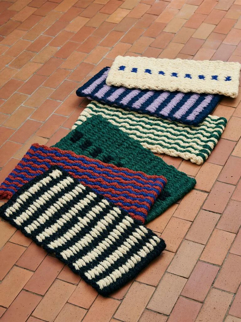 HAY Wavy Stripe Woven Doormat 2