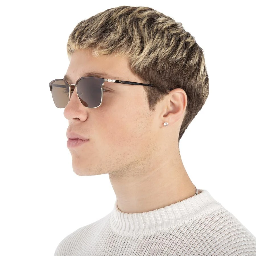 Salvatore Ferragamo Salvatore Ferragamo Shiny Gold Square Men's Sunglasses SF180S 271 54 2