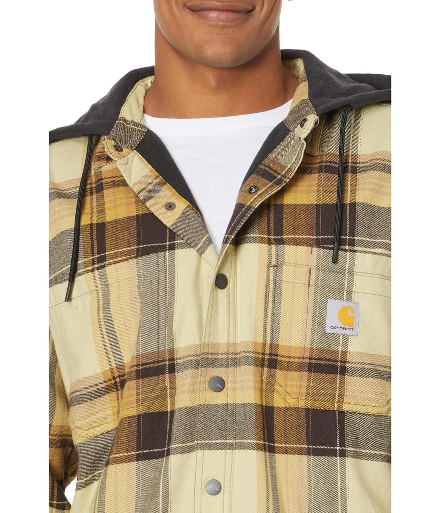 Carhartt Rugged Flex® Relaxed Fit Flannel Fleece Lined Hooded Shirt Jacket 3